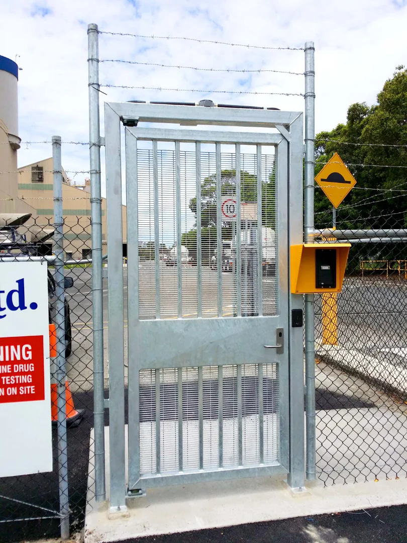 pedestrian control swing gates