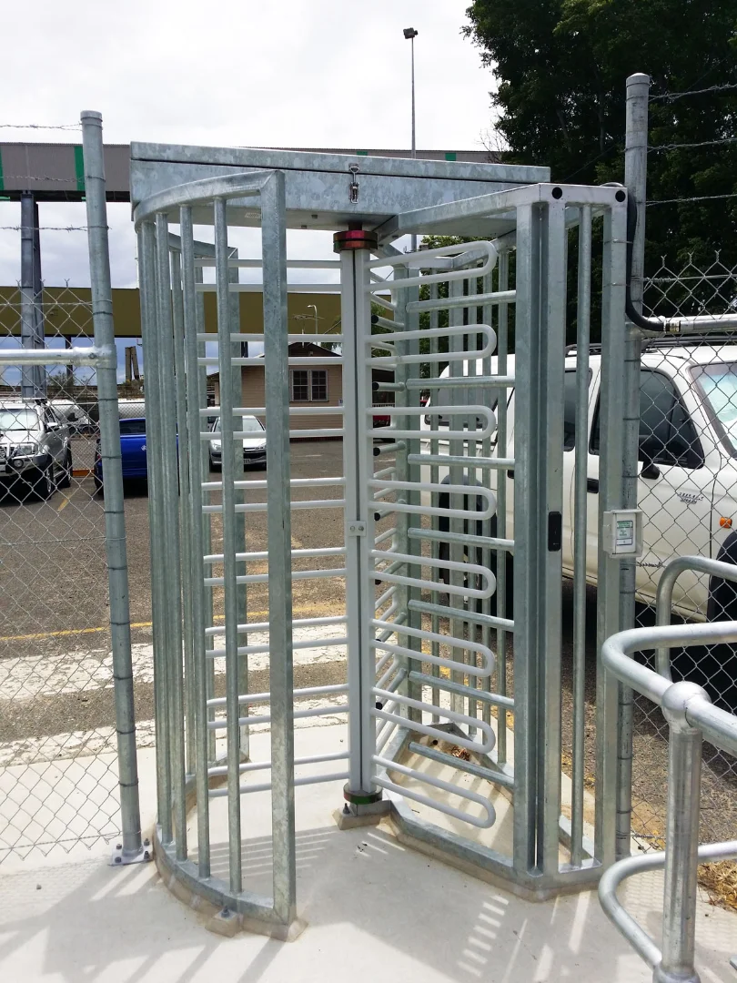 pedestrian control turnstiles