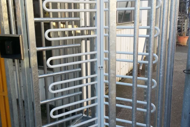 pedestrian control turnstiles