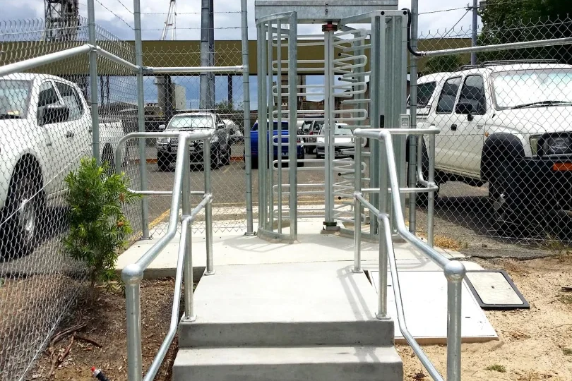 pedestrian control turnstiles