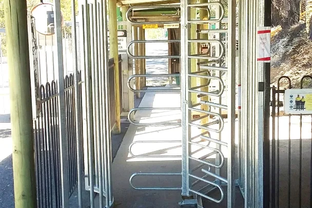 pedestrian control turnstiles